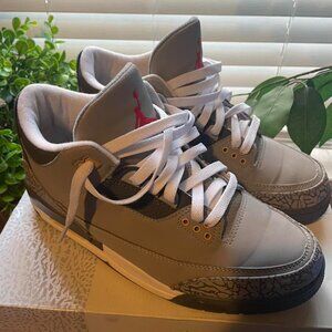 jordan 3 cool grey size 10 barley used does not come with box